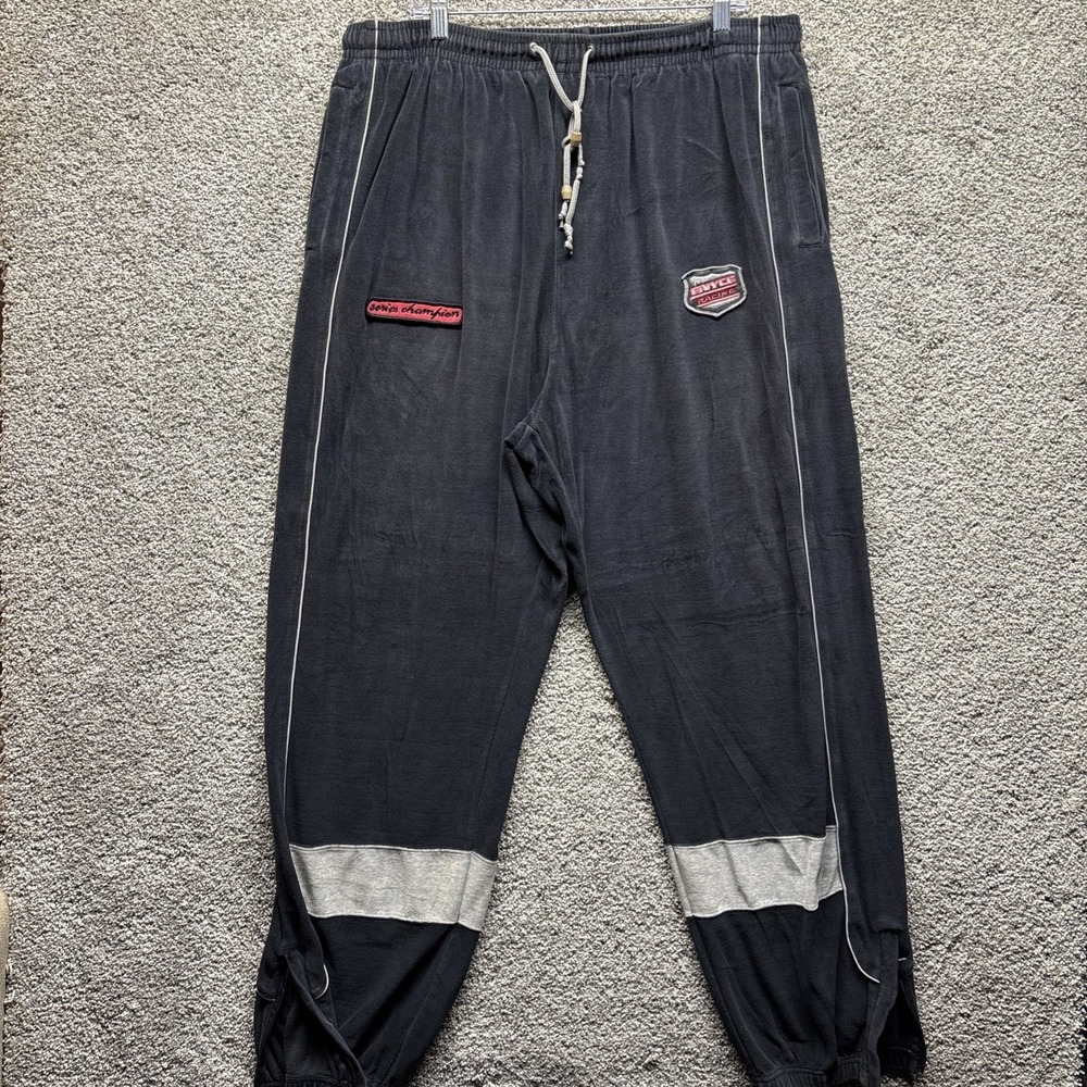 Vintage Y2K‎ Enyce Performance Sys Racing Mens 4XL Pants Black Joggers Track Zip